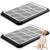Mifoci 2 Pcs Dog Potty Tray with Grid Portable Pet