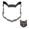 R&M Cat Lover's Cookie Cutter, Cat Face Cookie Cutter, 3.5",