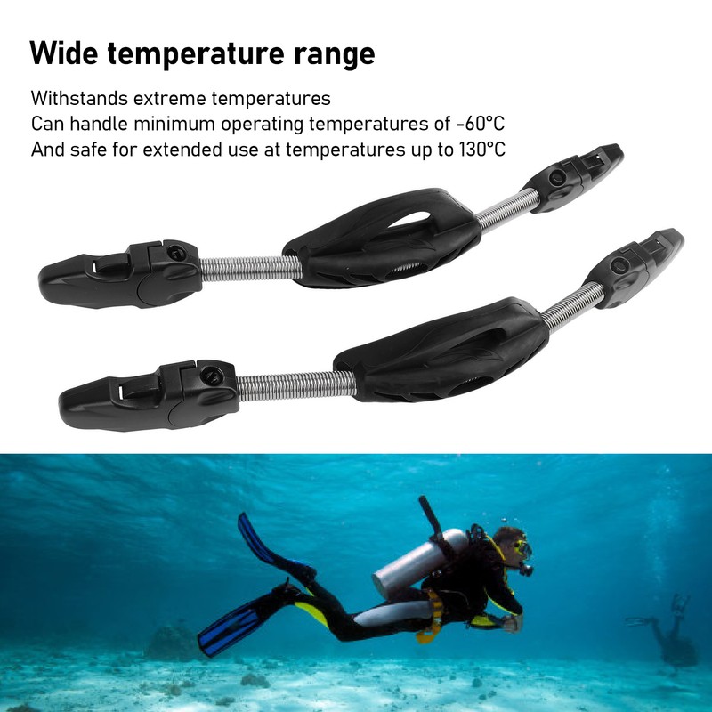 2PCS Diving Spring Fin Strap Stainless Steel Diving Fin Heel