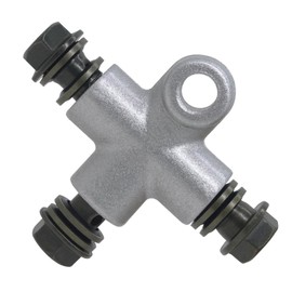 Amavoler Motorcycle Hydraulic Brake Line Tee Hose 3 Way Connector Adapter with M10 Banjo Bolt Replacement Accessories Fit For ATV Moped Scooter Pit Dirt Bike.