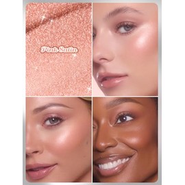 SHEGLAM Bálsamo Brillante Highlighter en Barra Crema Leche Maquillaje para Cara - Rosa Satinado