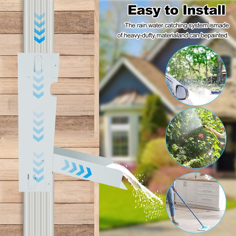 xinyee Rainwater Collection System Rain Barrel Diverter Kit Stainless Steel