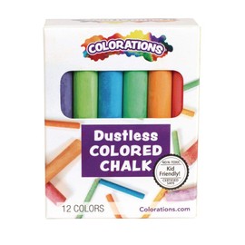 Colorations Chalk, 12 Colors per Pack, 24 Packs Included, Each Pack is Individually Packaged, Personalize & Decorate for Gifts, Arts & Crafts, Craft for Children, Kids Crafts for Home or the Classroom