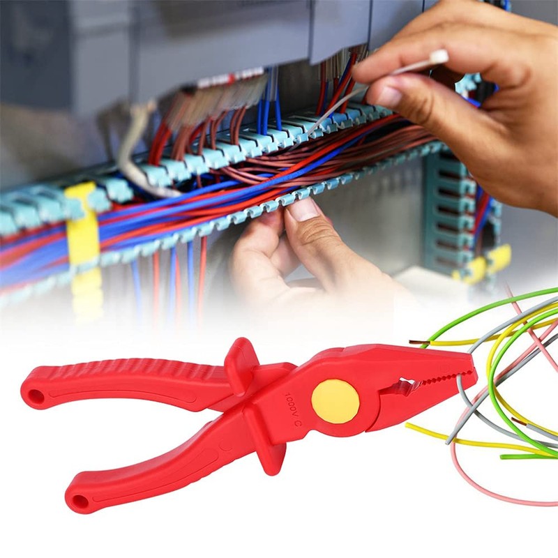8 Inch Insulated Pliers, 1000 V High Pressure Resistant Plastic