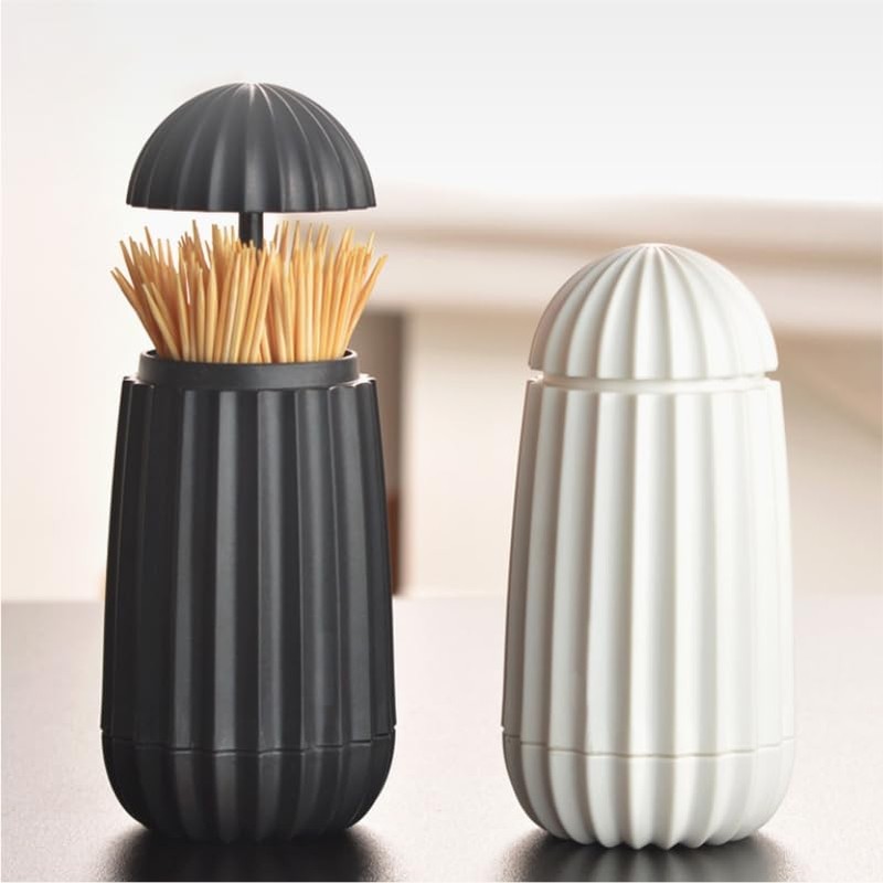 Cuisine Talent Toothpick Holder (Black or White Random Pick) -