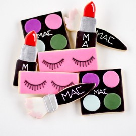 ½ Dz. Make Up Cookies! Glamour Themed Birthday Party Favors or Event Gift!