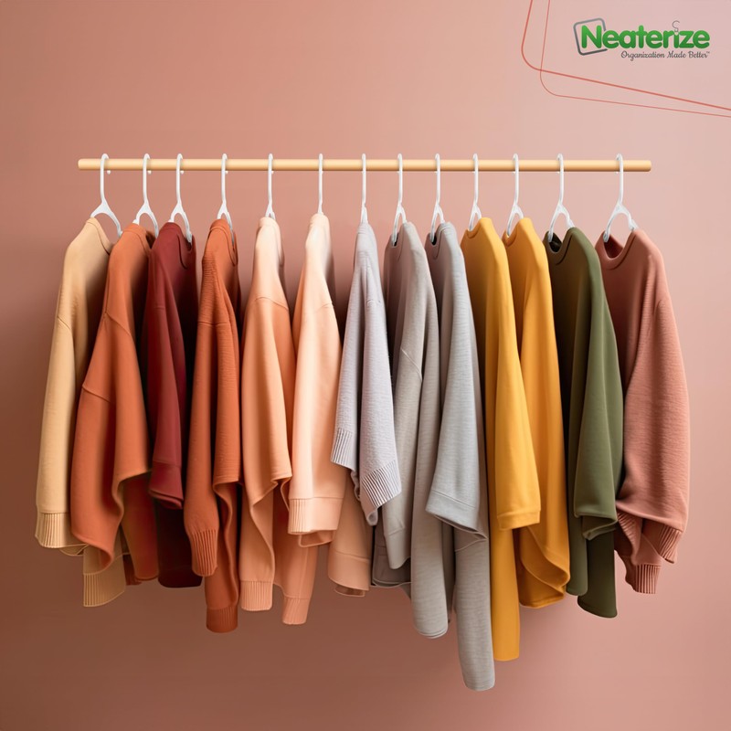 NEATERIZE Clothes Hangers Plastic 100 Pack For Adults - Plastic