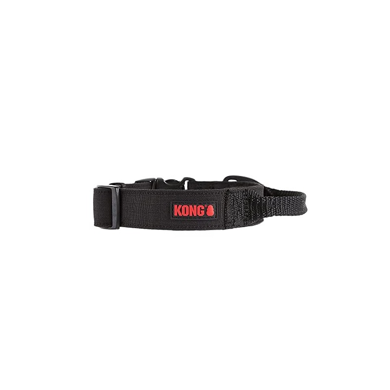 KONG Collar de perro acolchado ultra duradero con asa cómoda