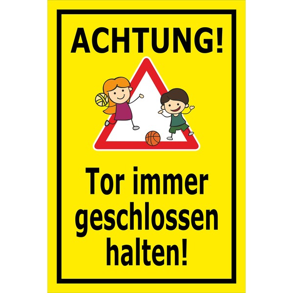 Melis Folienwerkstatt Sign - Gate Closed - 30 x 20