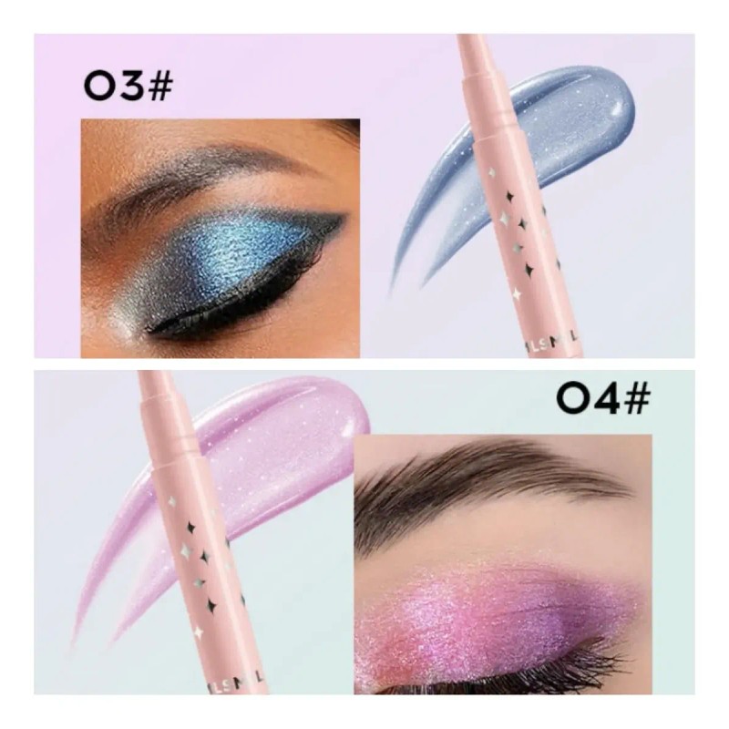 8 Colores Lápiz Sombra De Ojos Matte Y Brillante En