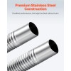 47.2 Inch Stainless Steel Diesel Heater Flexible Exhaust Hose with