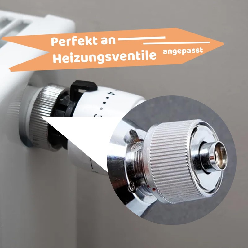 Thermostat Adapter, Pack of 2 Stainless Steel Radiator Valve Adapter,
