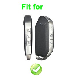 Muxkenper Key Fob Cover Case for Kia GT Line Telluride EV9 Picanto Sorento MQ4 Sportage Carens Morning Carnival KX3 Seltos KX5 K5 Keyless Entry Remote Case Holder ABS Carbon Fiber Pattern (7 Button)