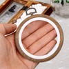 8 Pcs/Set Mini Embroidery Hoops 3 Inch Round Imitated Wood
