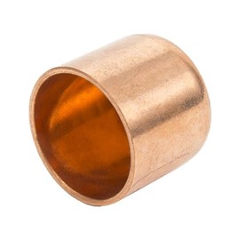 PlumberStop - 1/8 Copper Sweat CAP 1/8 Nominal I.D. Size - 1/4 Refrigeration O.D. Size For Soldering All Copper Pipe Type L, M, K, Plumbing and Heating