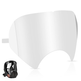 50 Pack Peel Off Lens Cover Compatible for 3M Respirator Masks 6885, 6000, 6700, 6800, 6900 Series, Faceshield Cover Lens, Full Face Mask Protector 9.9" x 5.6", Respirator Face Shield Cover