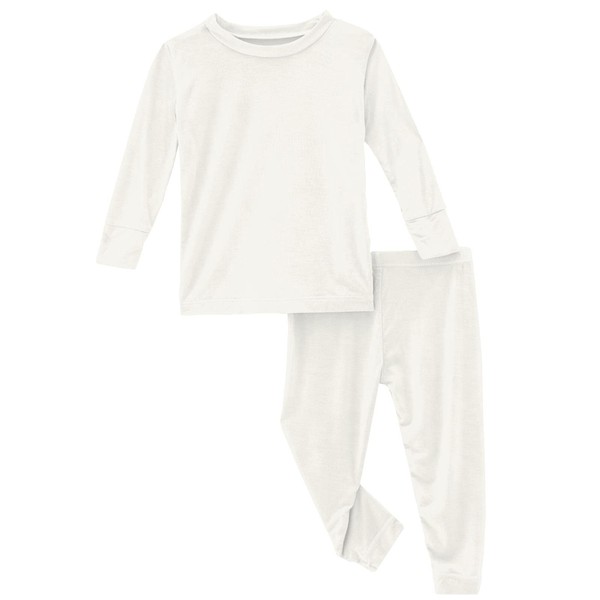 KicKee Long Sleeve Pajama Set, Ultra Soft and Snug Fitting