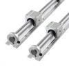 CNCYEAH 4 x Fixed Ring SBR25 Linear Rail Stopper for