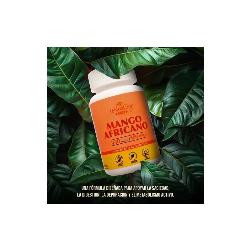 Mango Africano 30 Caps De 500 Mg Control De Peso