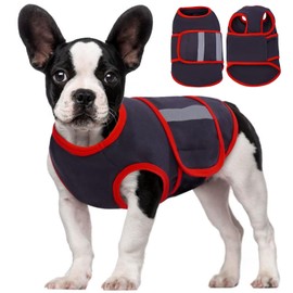 MIGOHI Dog Anxiety Vest,Soft Dog Anxiety Relief Coat,Anxiety Jacket for Dogs,Adjustable Dog Calming Vest for Large Dogs,Calming Vest Wrap for Thunderstorm,Fireworks,Travel and Separation,L,Grey