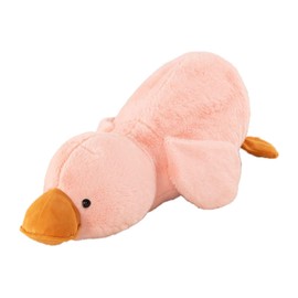 AQCQDQ Duck Soft Toys, Duck Cuddly Toy, Duck Plush Toy, Duck Plushie Stuffed Toy, Fluffy Soft Duck Stuffed Toys Cushion Plush Toy, Plush Goose Cushion Doll Gift for Children (30 cm, Pink)