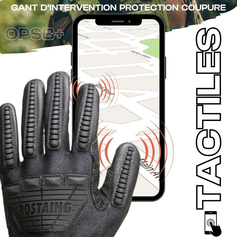 ROSTAING OPSB+ Tactical Gloves - 1 Pair Reinforced Tactical Gloves