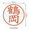 Shachihata Stamp Hanko Name 9 XL-9 Stamp Surface 0.37 inch