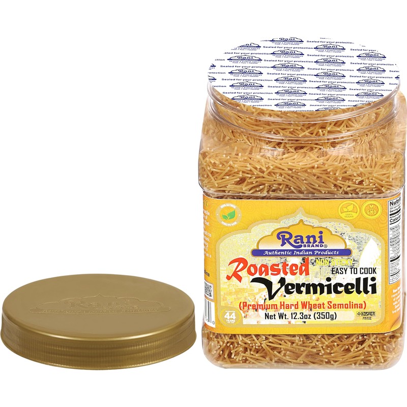 Rani Roasted Vermicelli (Roasted Wheat Noodles) 12.25oz (350g) PET Jar