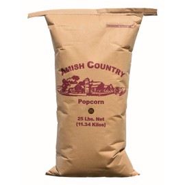 Amish Country Popcorn | 25 lb Bag | Medium White Popcorn Kernels | Old Fashioned, Non-GMO and Gluten Free (Medium White - 25 lb Bag)