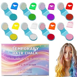 WUSJCOF 8 Stück Haarpuder, Buntes waschbares Haarspray, Temporäre Haarfarbe für Mädchen, Kinder und Jugendliche (5-15 Jahre alt), Perfekt für Weihnachts- oder Geburtstagsgeschenke (Pink etc.)