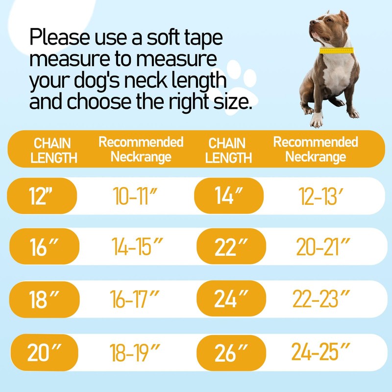 BAOBOTE 15MM Silver Stainless Steel Dog Collar with Cuban Link
