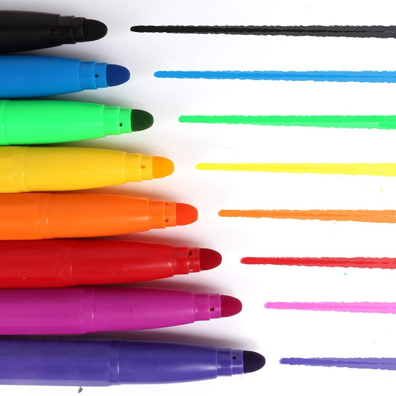JMS® - 24 Pen Marker Pack - 8 Fibre/8 Brush/8