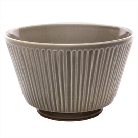 Kowa Pottery Hasami Ware Bowl, Embossed Gray