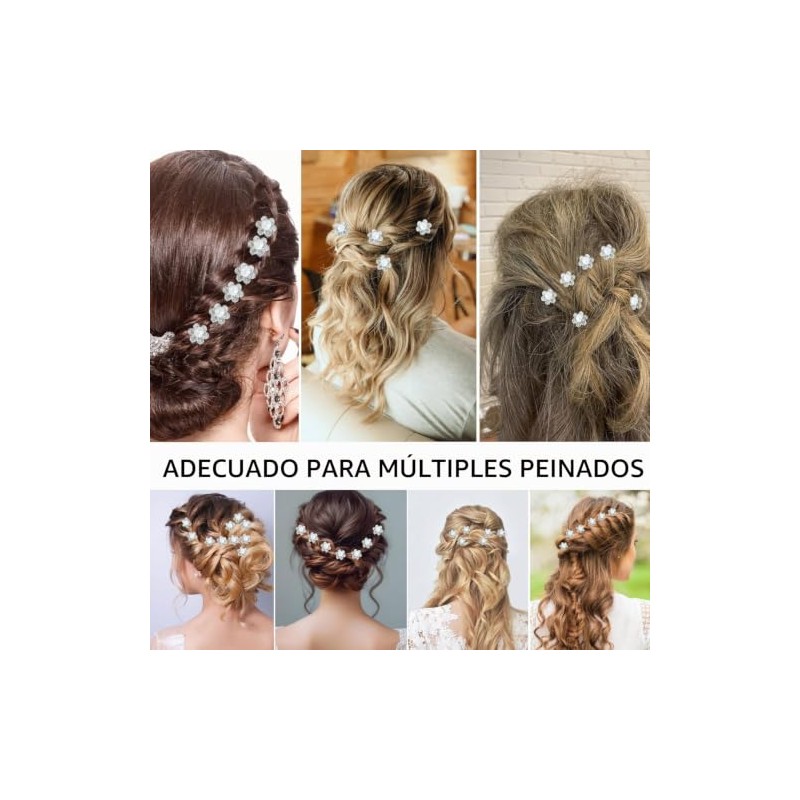 20 PCS horquillas para tocado de novia, Accesorios para peinados