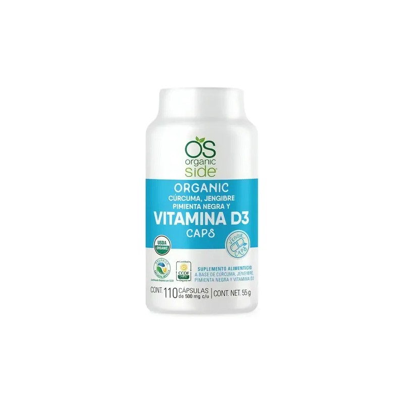Cúrcuma Jengibre Pimienta Negra Vitamina 110caps