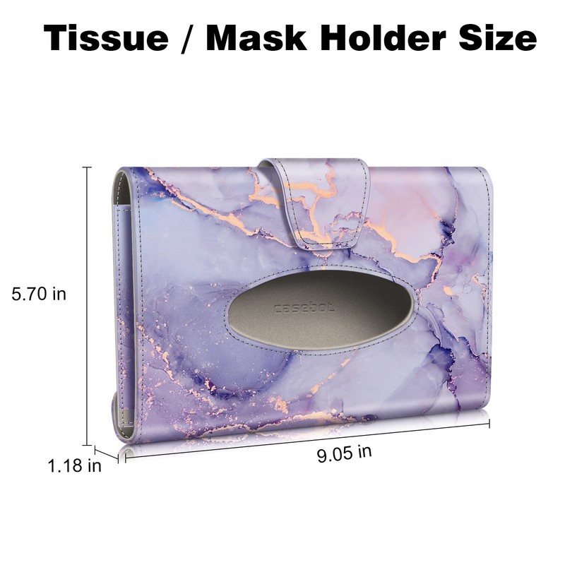 CaseBot Car Visor Tissue Holder, Sun Visor Napkin Holder, Mask