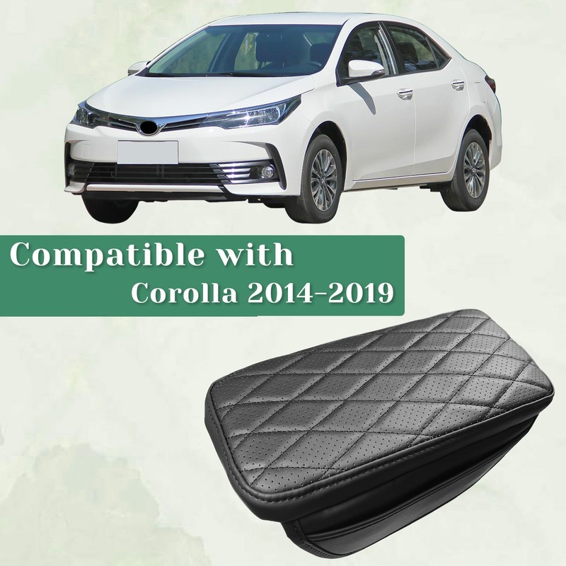 VKGUG Center Console Armrest Cover Compatible with Toyota Corolla 2014-2019