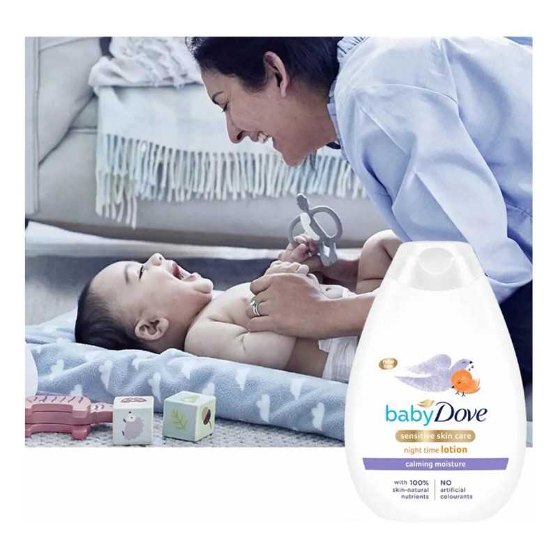 Baby Dove Loción Calmante Hidratante De Noche 400ml
