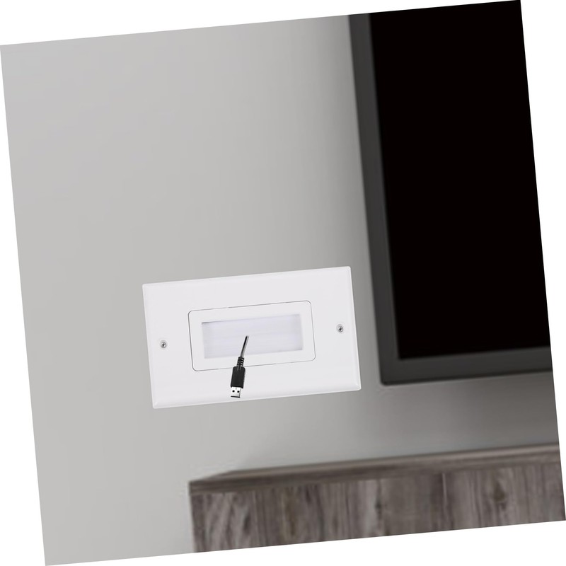 DOITOOL Threading Panel Wall Plate Cable Pass Through Brush Wall
