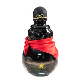 MeetChanning Gourd Water Bottle, 30oz Retro-Inspired Gourd Bottle, Durable Tritan, Come with Rope,Monkey King Accessories Portable for Travel & Gym,Outdoor Activities and Daily Use (Black)