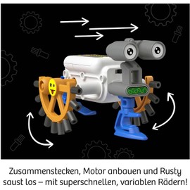 Kosmos 617059 ReBotz - Rusty The Crawling Bot, Mini Robot for Building, Playing and Collecting for a Robo-Gang, Robot Toy, Experiment Set for Children from 8-12 Years, Multi-Language
