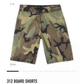 Birdwell Beach Britches 312 Board Shorts Camo Camouflage Mens Size 30 New!