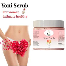 Yoni Scrub for Feminine, Natural Organic Yoni Scrub - Ultra Hydrating and Exfoliating Scrub, Smooth Kitty (Peach)