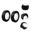 FUNOMOCYA 2pcs Replacement Rubber Trolley Wheels for Lawn Mowers and