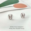 Easter Basket Stuffers, Baseball Earrings for Women, Sterling Silver Sport