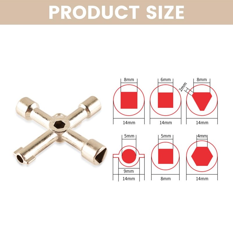 Mivanta Universal Control Cabinet Key - 4 Way Multi-Function Key