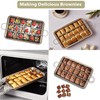 Brownie Pan Brownie Tin Tray with Dividers - 18 Slot