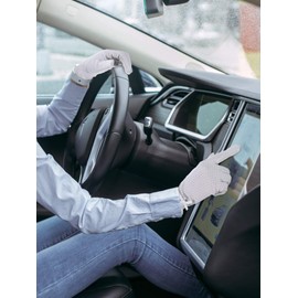 Boao 3 pares de guantes de protección solar para mujer, protección UV, guantes de protección solar, guantes de visualización táctil para conducción de verano