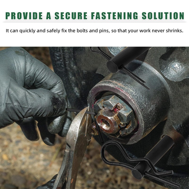 Keadic 100Pcs Flat Head Cotter Pins Assortment Kit Includes Single