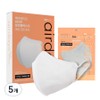 Airdays Wide Mask Medium KF94, 10-pack, 5 packs, White / 에어데이즈 와이드 마스크 중형 KF94, 10개입, 5개, 화이트